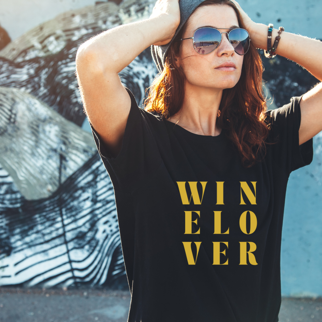 Winelover Iron-On Decal | DIY Heat Transfer Vinyl for Wine Lovers & Bachelorette Shirts