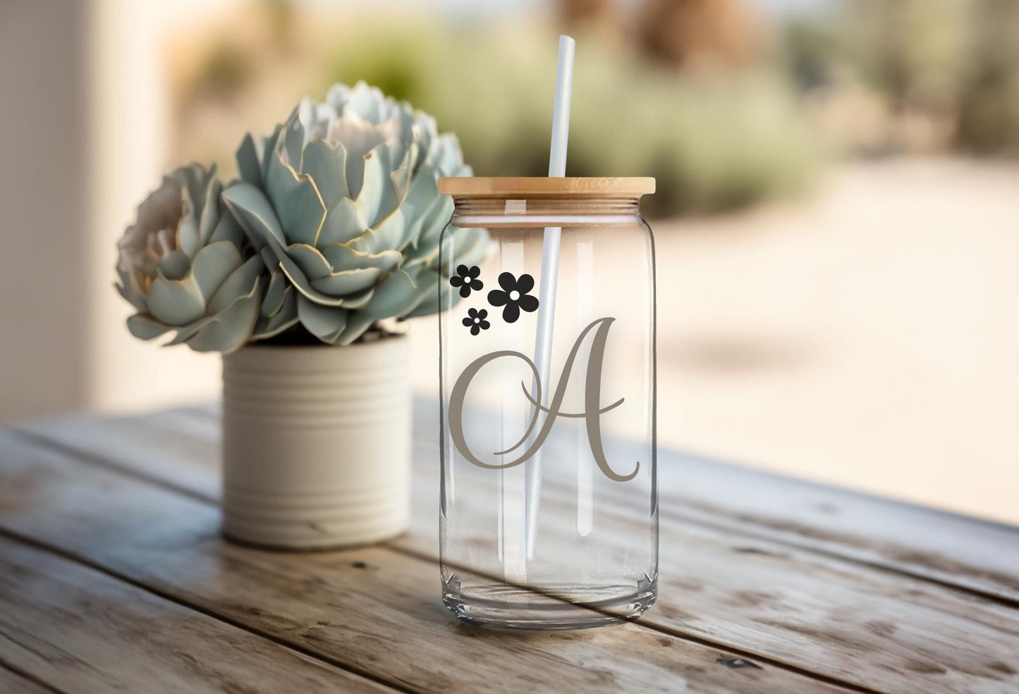 Personalized Iced Coffee Glass Tumbler DECALS | Beer Can Glass Stickers | Bridesmaid Proposal Gift | Custom Bachelorette Vinyl Sticker