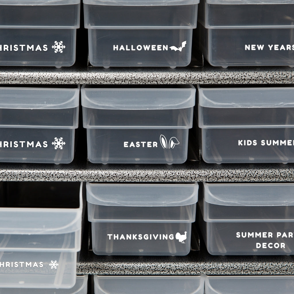 Kitchen Organization Decals | Organize Your Spices | Pantry | Laundry Room |Garage|Playroom|Office