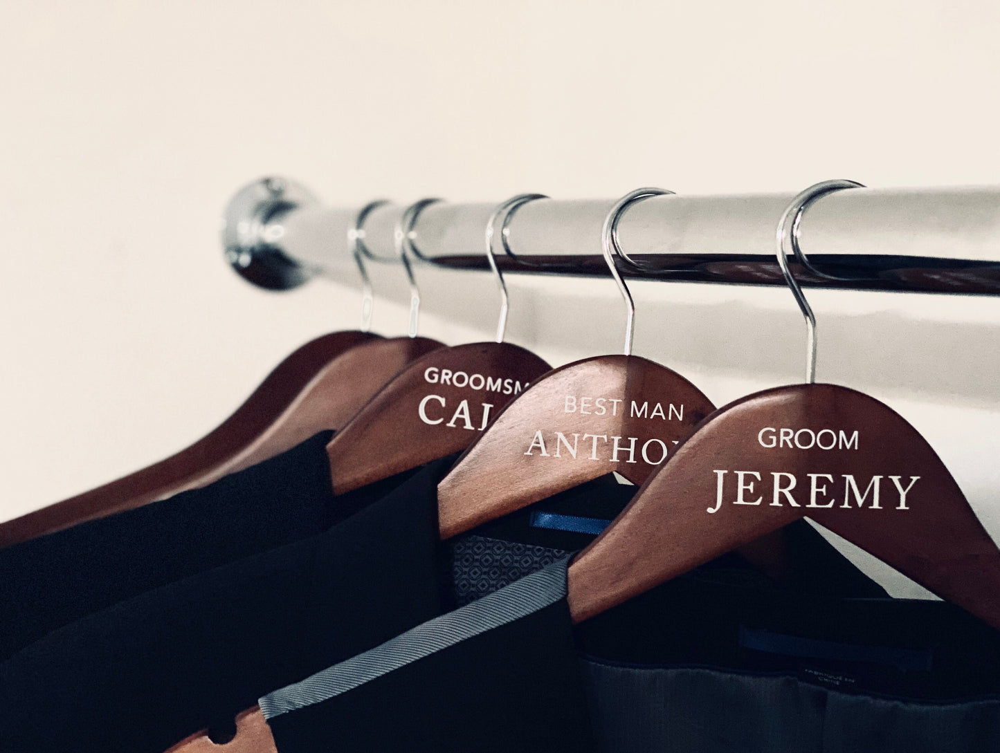 Mens Wedding Hanger | DECALS ONLYI Groom | Groomsman | Bridal Party | Diy | PERSONALIZE Wedding Suit Hangers