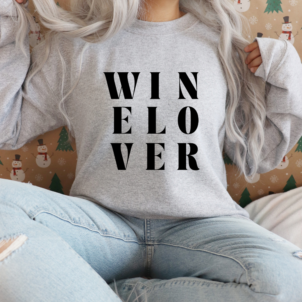 Winelover Iron-On Decal | DIY Heat Transfer Vinyl for Wine Lovers & Bachelorette Shirts