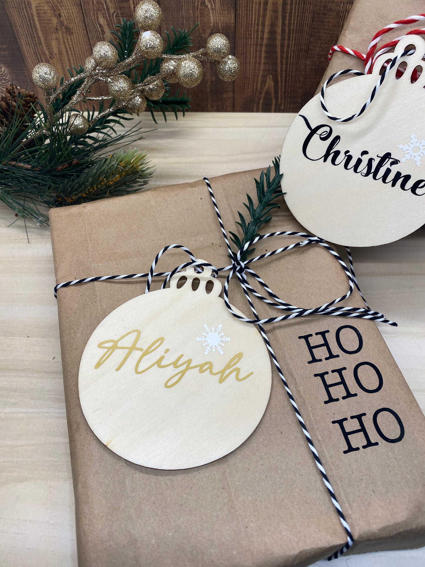 Personalized Christmas Ornament Decals: DIY Wedding & Anniversary Favors