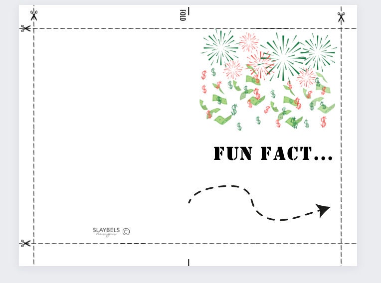 Printable Italian Style Money Card | Digital Greeting Card for Cash Gifts| Italian Boosta"Busta"