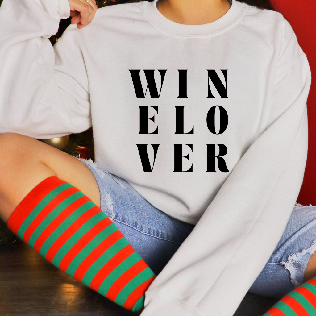 Winelover Iron-On Decal | DIY Heat Transfer Vinyl for Wine Lovers & Bachelorette Shirts