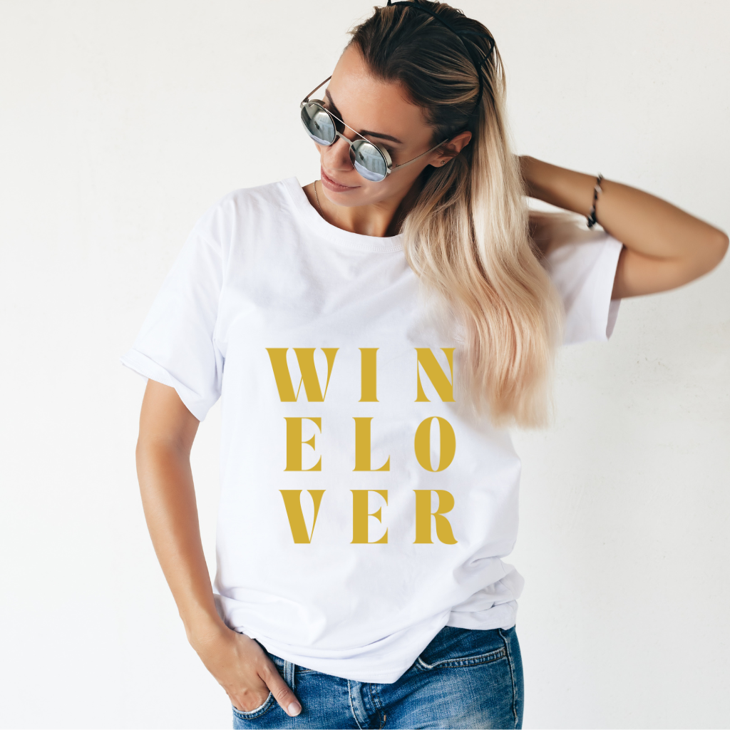 Winelover Iron-On Decal | DIY Heat Transfer Vinyl for Wine Lovers & Bachelorette Shirts