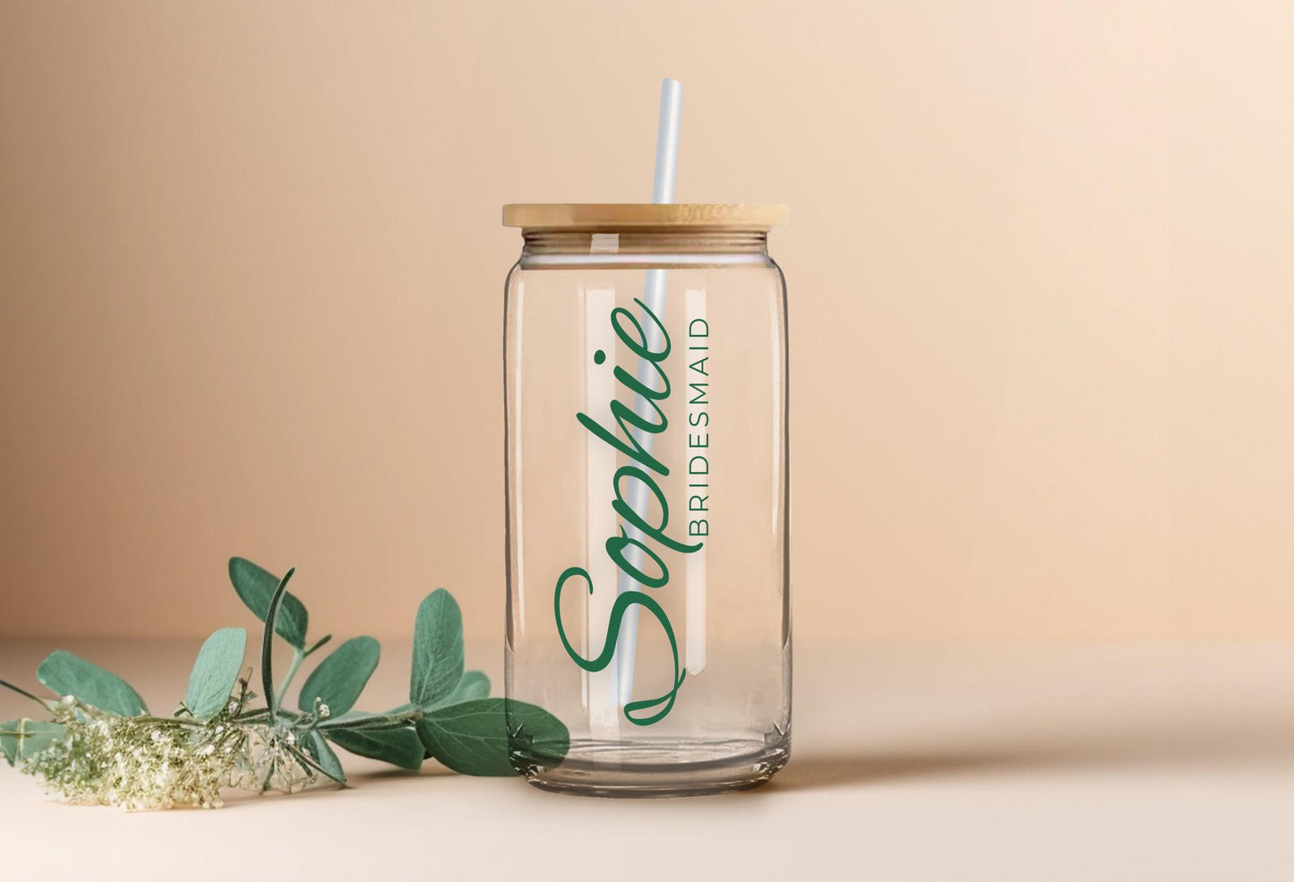 Personalized Iced Coffee Glass Tumbler DECALS | Beer Can Glass Stickers | Bridesmaid Proposal Gift | Custom Bachelorette Vinyl Sticker