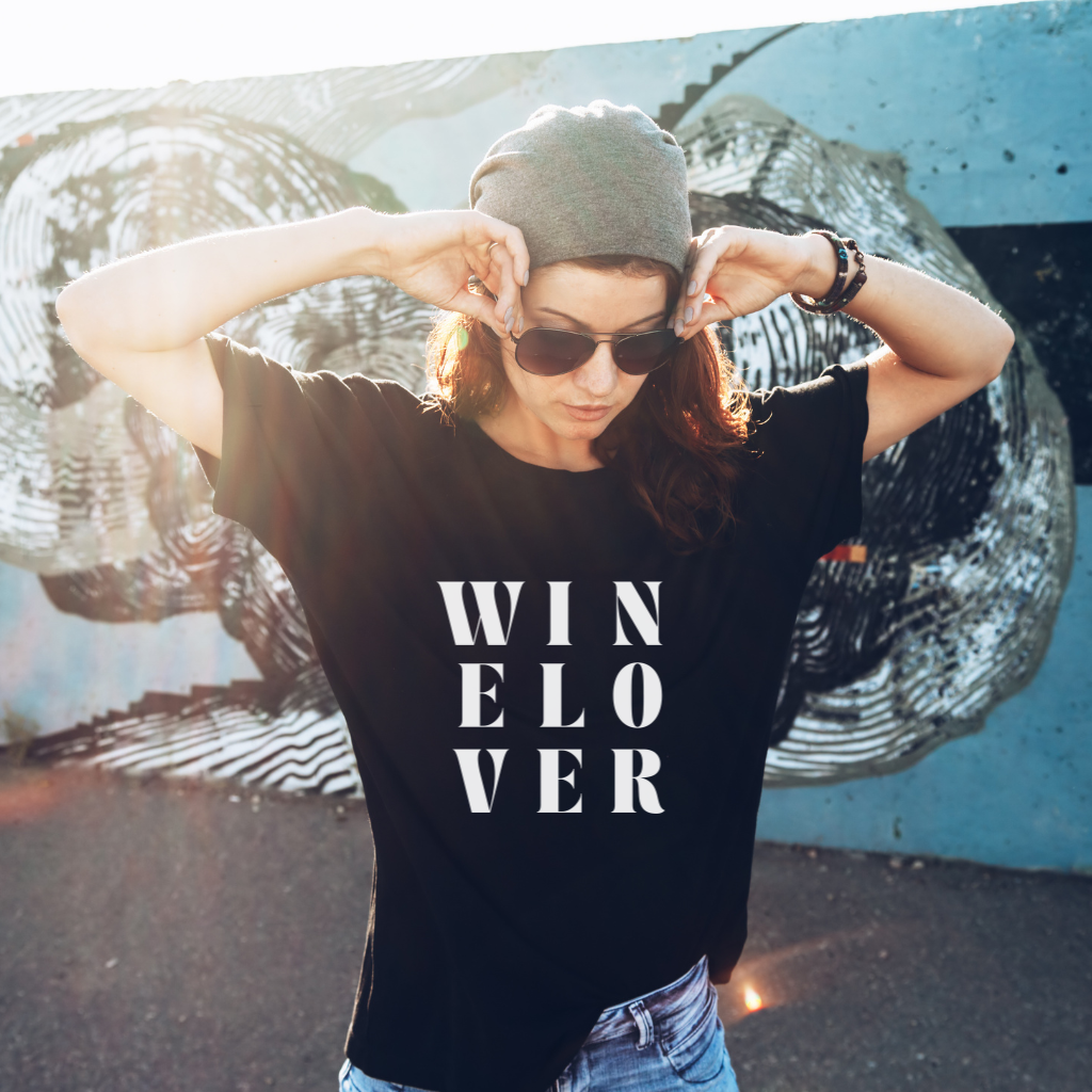 Winelover Iron-On Decal | DIY Heat Transfer Vinyl for Wine Lovers & Bachelorette Shirts