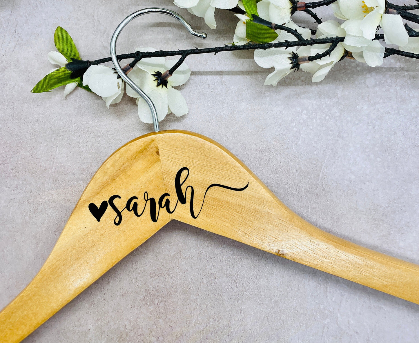 Wedding Dress Hanger Name DECAL | Custom Bridal Party Stickers | Personalized Decals for