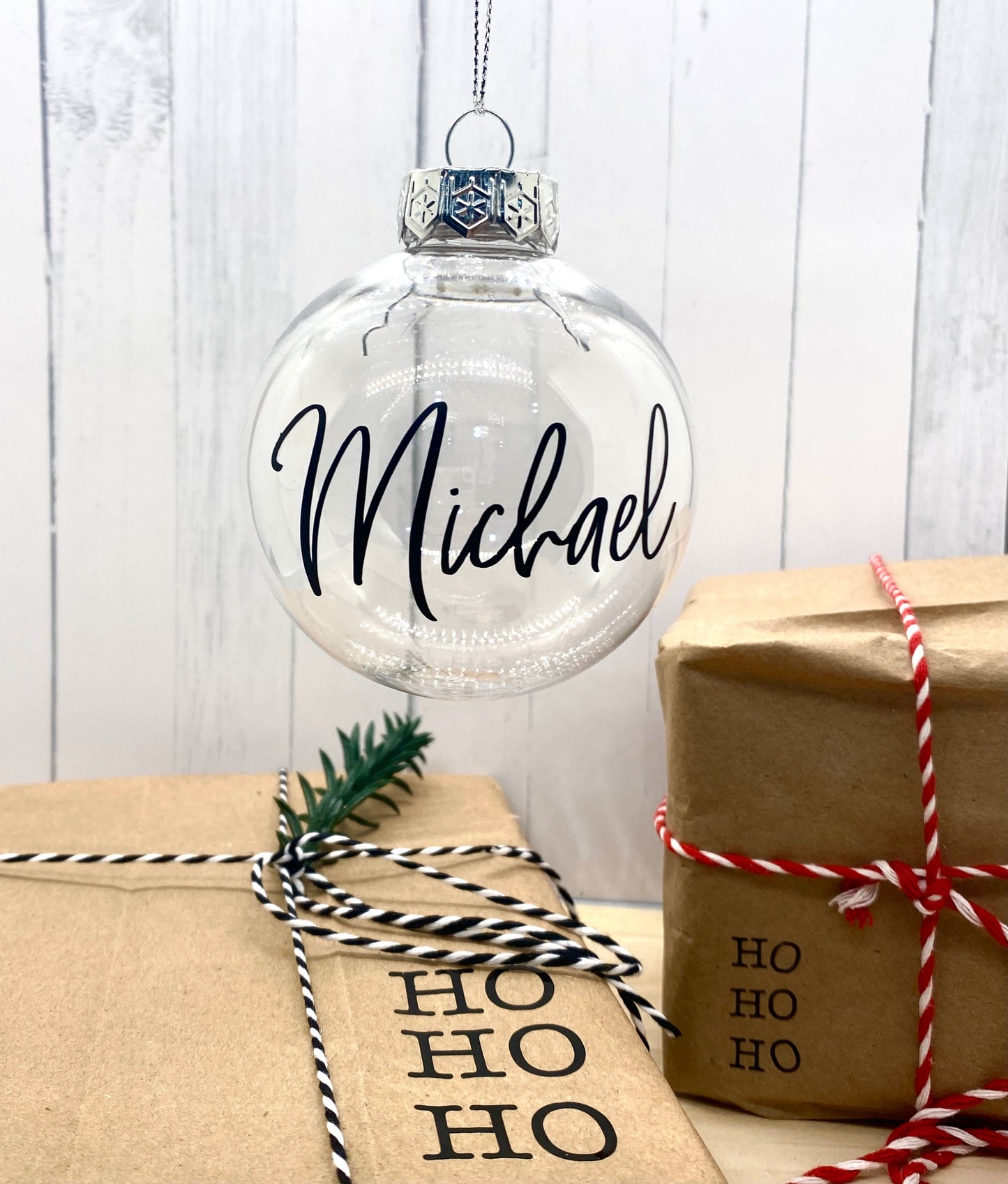 Personalized Christmas Ornament Decals: DIY Wedding & Anniversary Favors