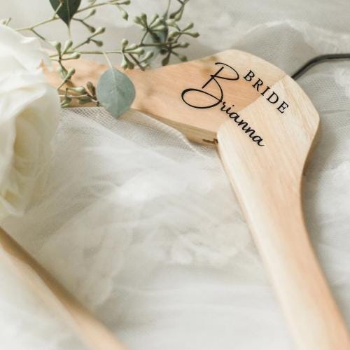 Wedding Hanger Decals | BEAUTIFULLY BOLD Font Collection | Custom Bridal Party Dress Hanger Gifts | Bridesmaid | Maid of Honor | BAA1977
