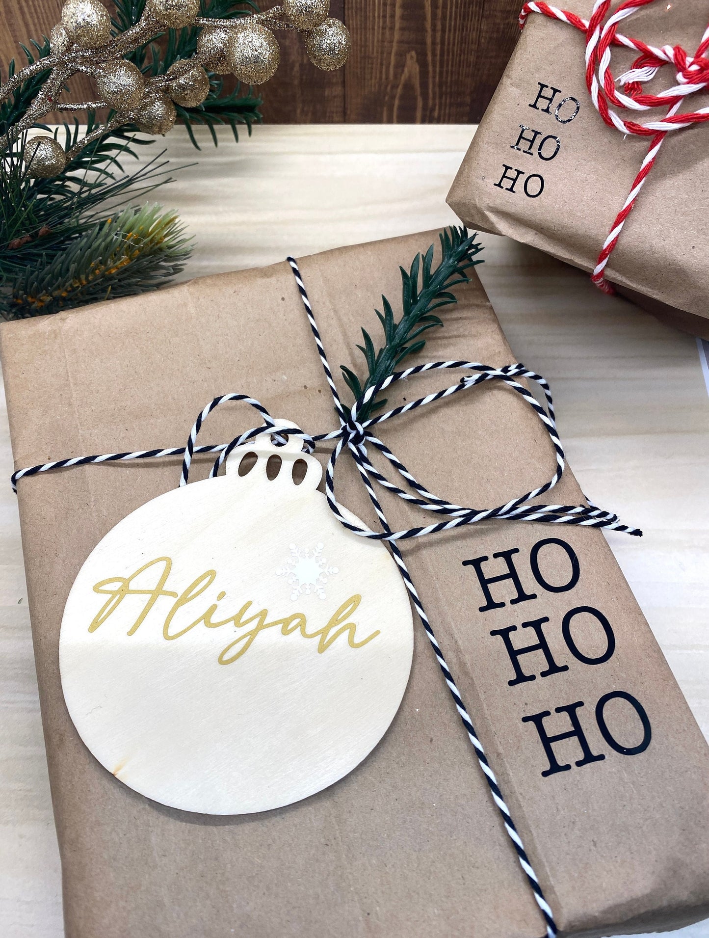 Personalized Christmas Ornament Decals: DIY Wedding & Anniversary Favors