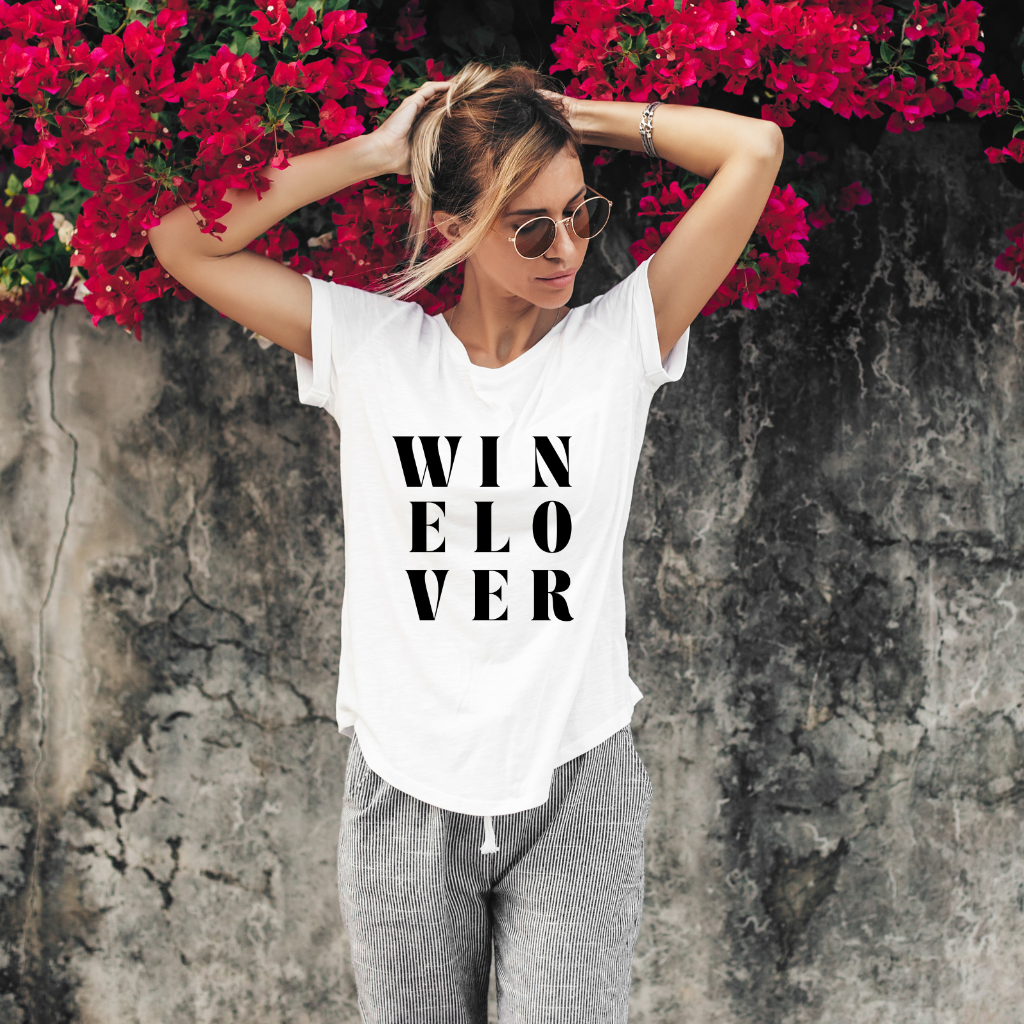 Winelover Iron-On Decal | DIY Heat Transfer Vinyl for Wine Lovers & Bachelorette Shirts