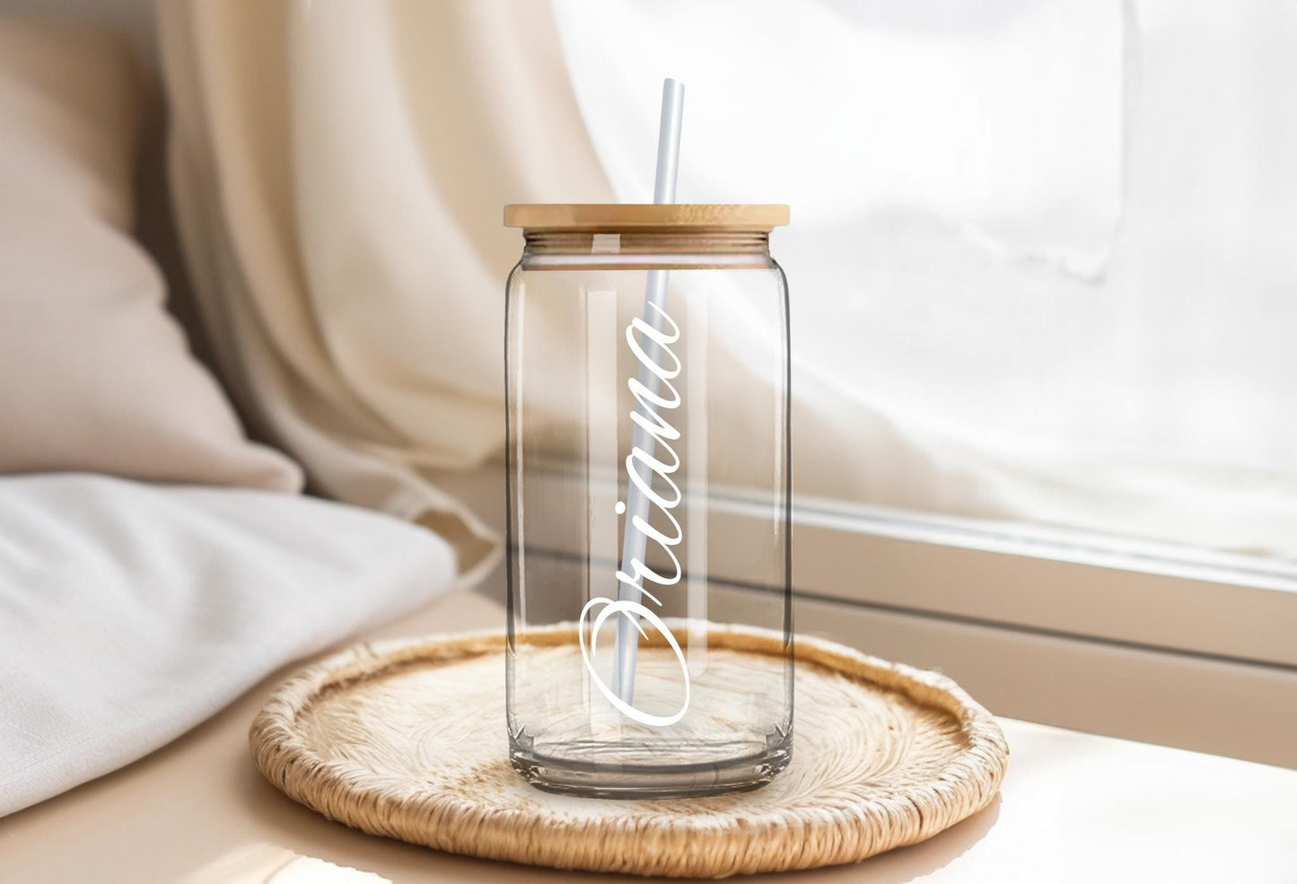 Personalized Iced Coffee Glass Tumbler DECALS | Beer Can Glass Stickers | Bridesmaid Proposal Gift | Custom Bachelorette Vinyl Sticker