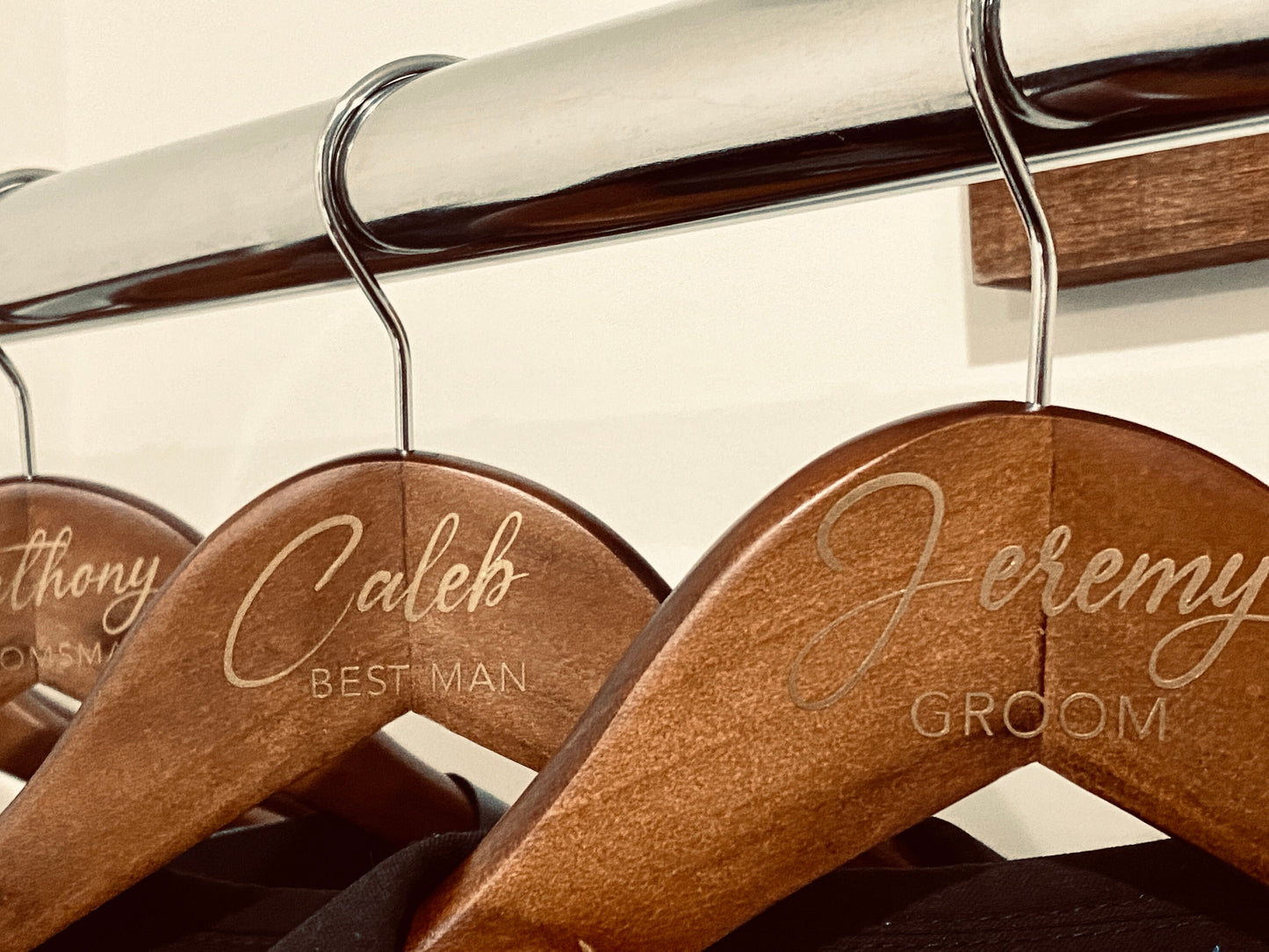 Mens Wedding Hanger | DECALS ONLYI Groom | Groomsman | Bridal Party | Diy | PERSONALIZE Wedding Suit Hangers