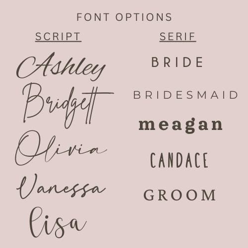 Personalized Iced Coffee Glass Tumbler DECALS | Beer Can Glass Stickers | Bridesmaid Proposal Gift | Custom Bachelorette Vinyl Sticker