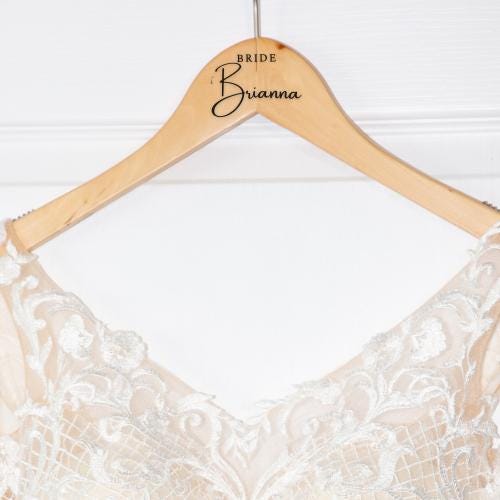 Wedding Hanger Decals | BEAUTIFULLY BOLD Font Collection | Custom Bridal Party Dress Hanger Gifts | Bridesmaid | Maid of Honor | BAA1977