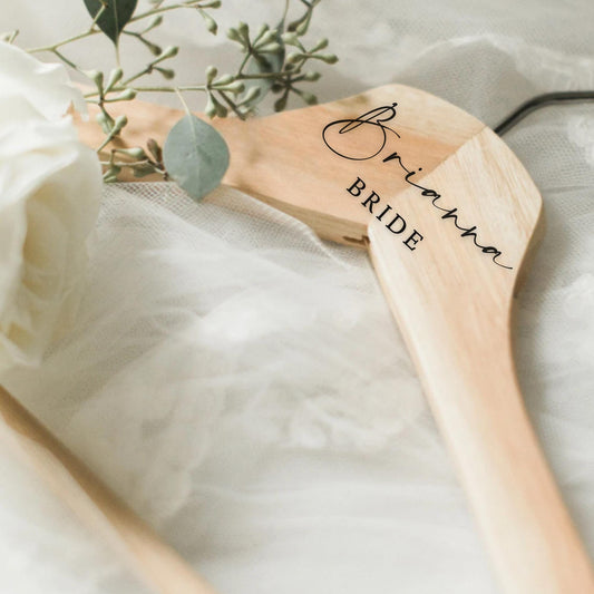 Wedding Hanger Decals | LUSH & LUXE Font Collection | Custom Bridal Party Dress Hanger Gifts | Bridesmaid | Maid of Honor | BAA1974