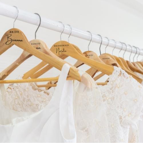 Wedding Hanger Decals | BEAUTIFULLY BOLD Font Collection | Custom Bridal Party Dress Hanger Gifts | Bridesmaid | Maid of Honor | BAA1977