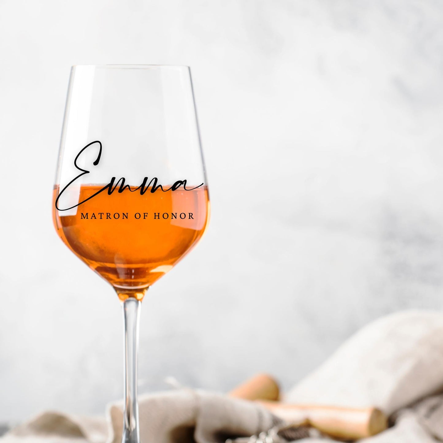 Custom Name Decals | Wine Glass Stemmed or Stemless Vinyl Stickers | Weddings,Bachelorette or Special Events | LUSH AND LUXE | BAA1974