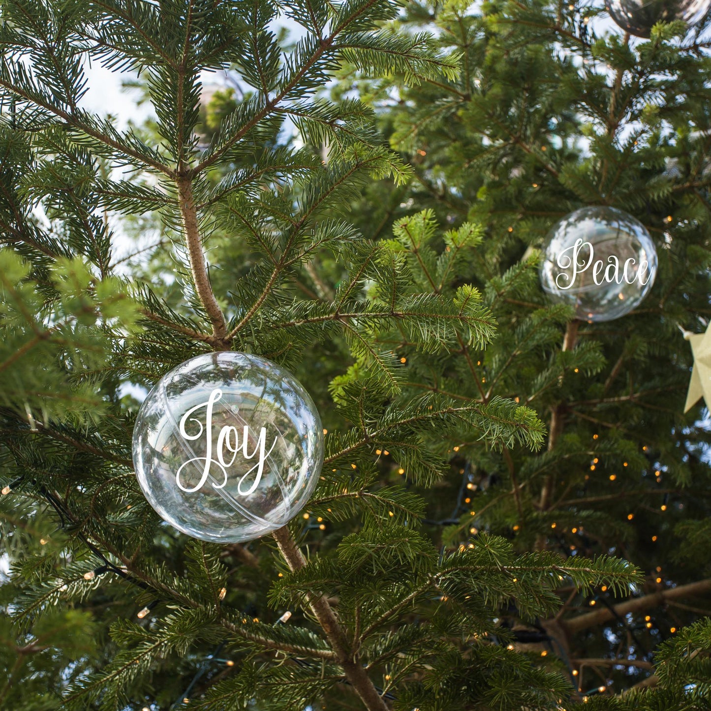 Personalized Christmas Ornament Decals: DIY Wedding & Anniversary Favors