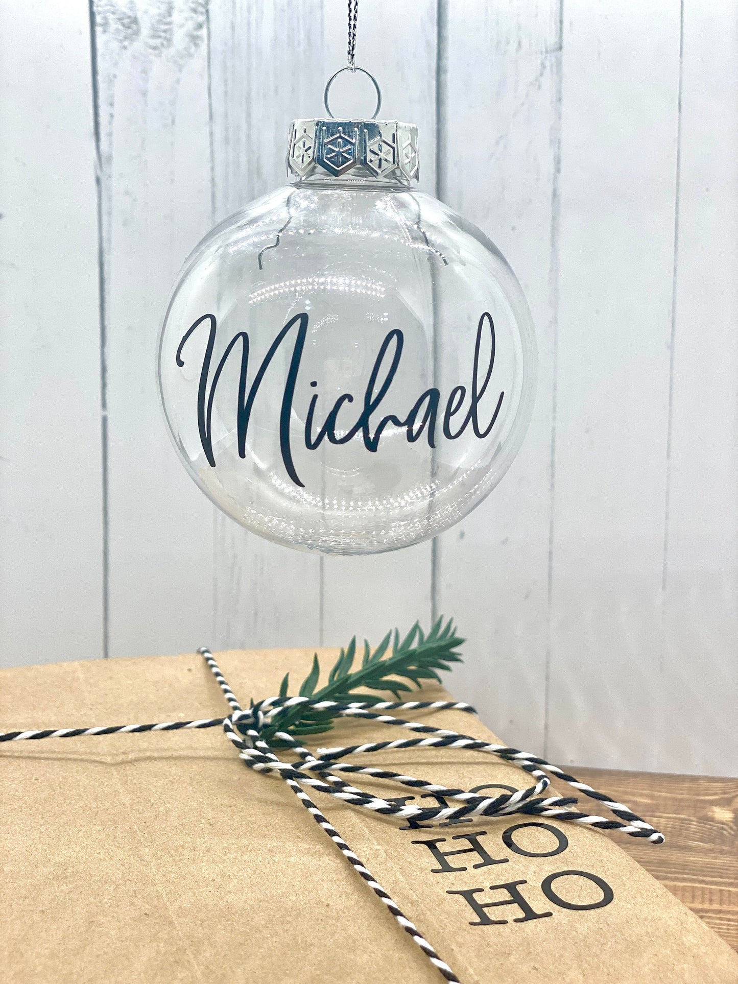 Personalized Christmas Ornament Decals: DIY Wedding & Anniversary Favors