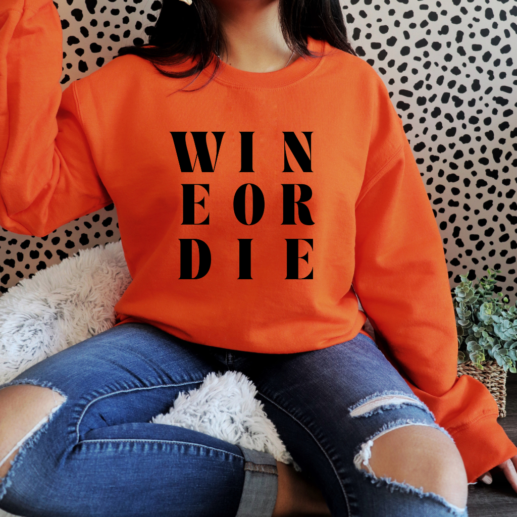 Wine or Die Iron-On Decal | Funny Wine Lover Heat Transfer for DIY Shirts, Totes & Gifts