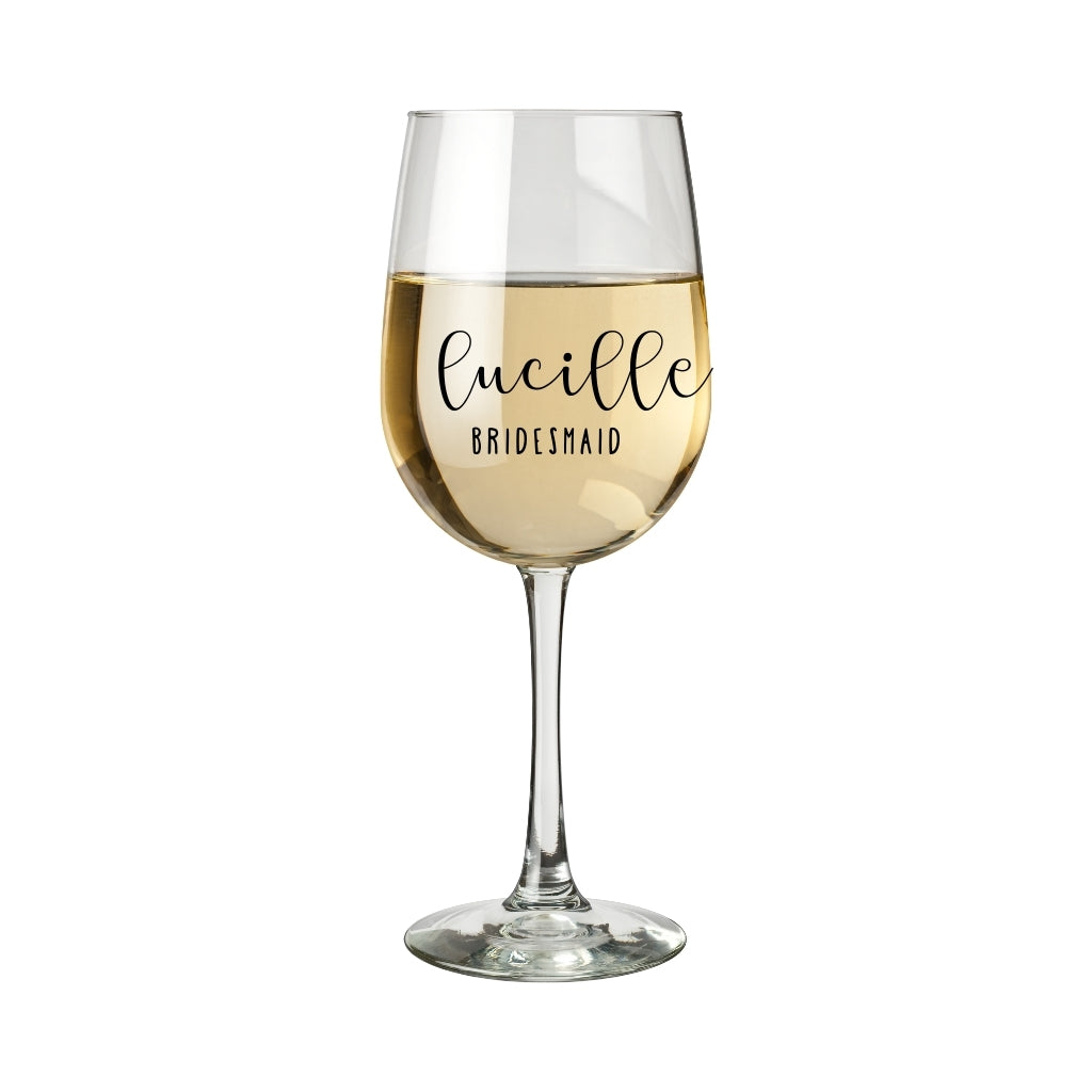 Custom Name Decals | Wine Glass or Champagne Flute Vinyl Stickers | Wedding, Bachelorette or Special Events Stickers | Personalized Gifts