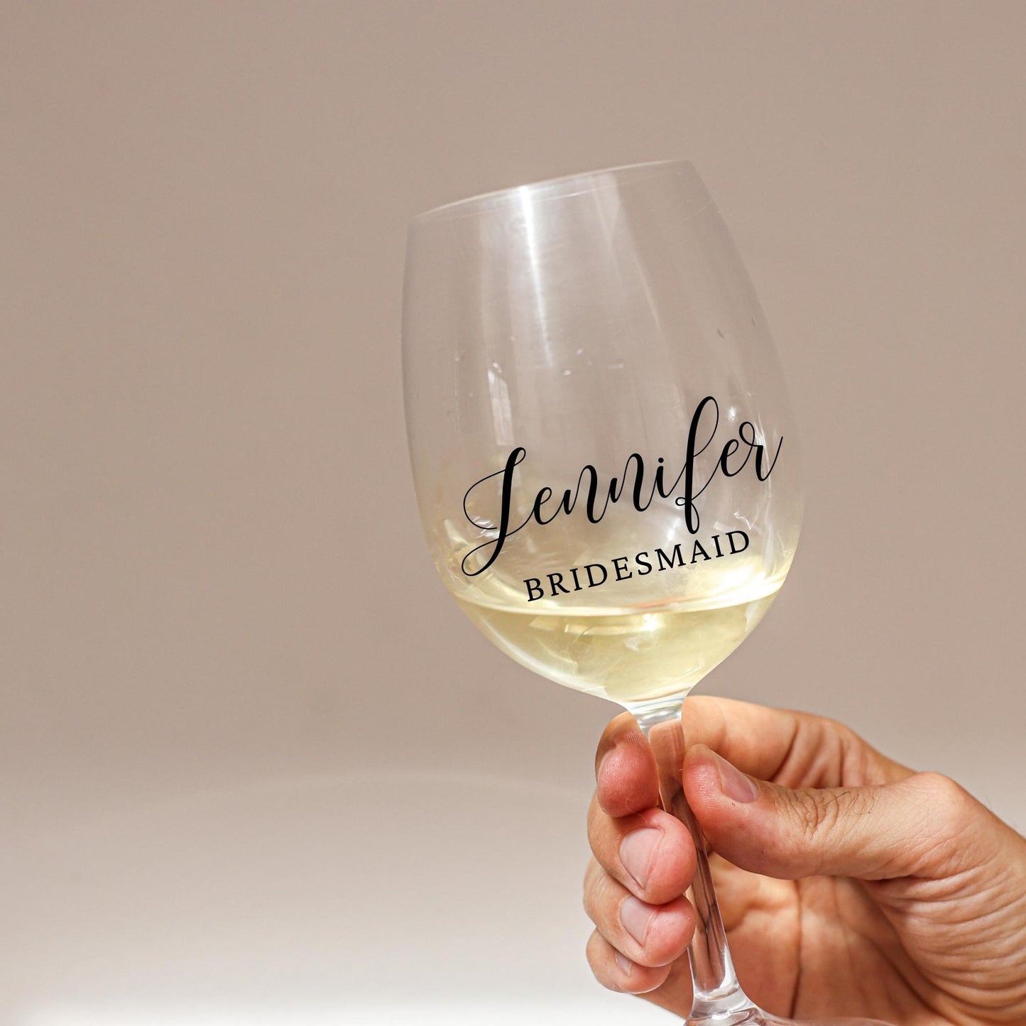 Custom Name Decals | Wine Glass Stemmed or Stemless Vinyl Stickers | Weddings,Bachelorette or Special Events | RADIANCE AND  GRACE | BAA1973