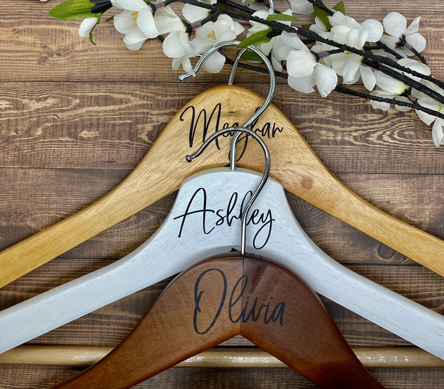 Wedding Dress Hanger Name DECAL | Custom Bridal Party Stickers | Personalized Decals for