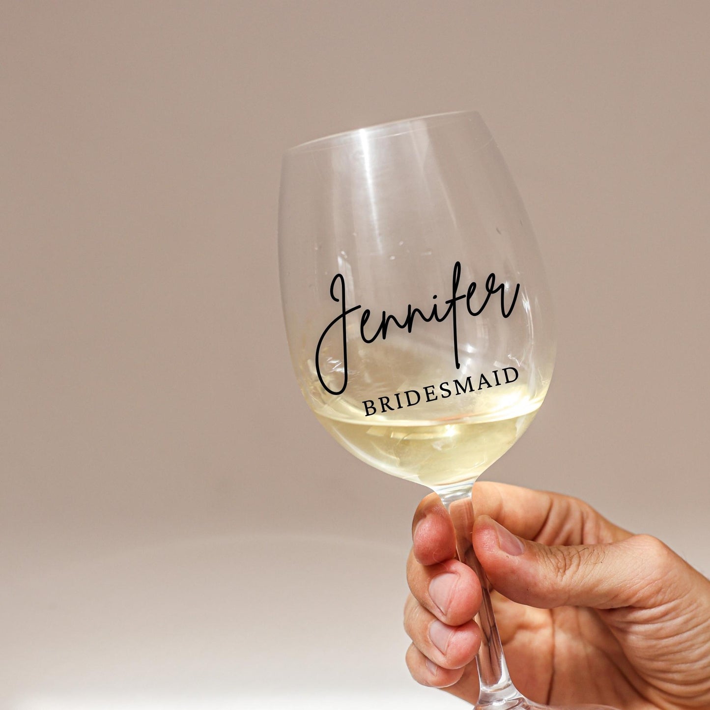 Custom Name Decals | Wine Glass Stemmed or Stemless Vinyl Stickers | Weddings,Bachelorette or Special Events | BLOOM AND BLUSH | BAA1972