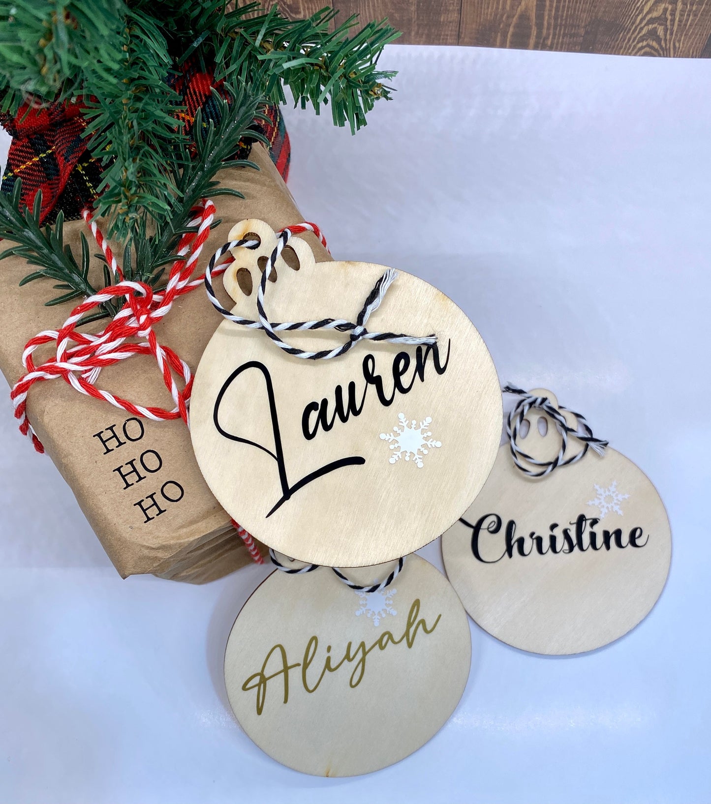 Personalized Christmas Ornament Decals: DIY Wedding & Anniversary Favors