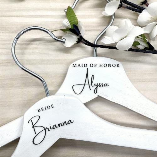Wedding Hanger Decals | BEAUTIFULLY BOLD Font Collection | Custom Bridal Party Dress Hanger Gifts | Bridesmaid | Maid of Honor | BAA1977