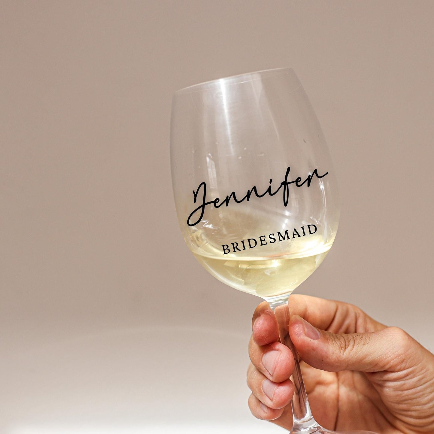 Custom Name Decals | Wine Glass Stemmed or Stemless Vinyl Stickers | Weddings,Bachelorette or Special Events | ROMANTIC CHARM | BAA1975