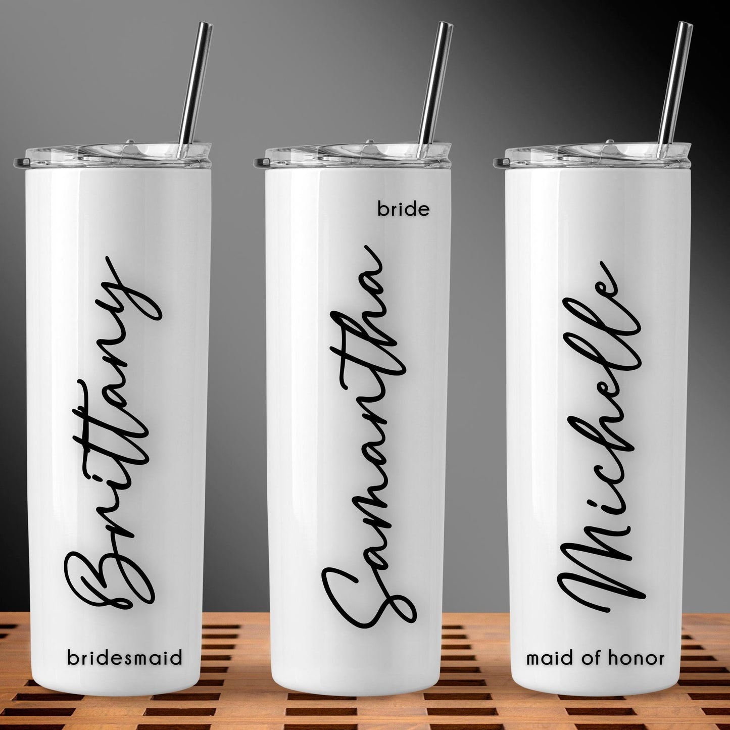 Personalized Wine Tumbler DECALS | Wine Glass Stickers for any Event | Wedding | Custom Name Decals for Tumblers | Girls Getaway Weekend