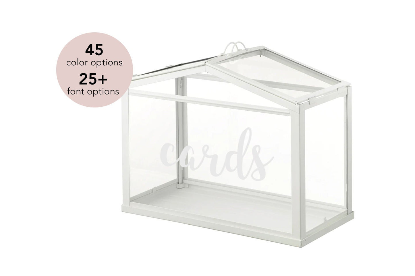 Custom Wedding Card Box Decal | Personalize your Wedding Card Box | Cards and Well Wishes Custom Vinyl Decals/Stickers