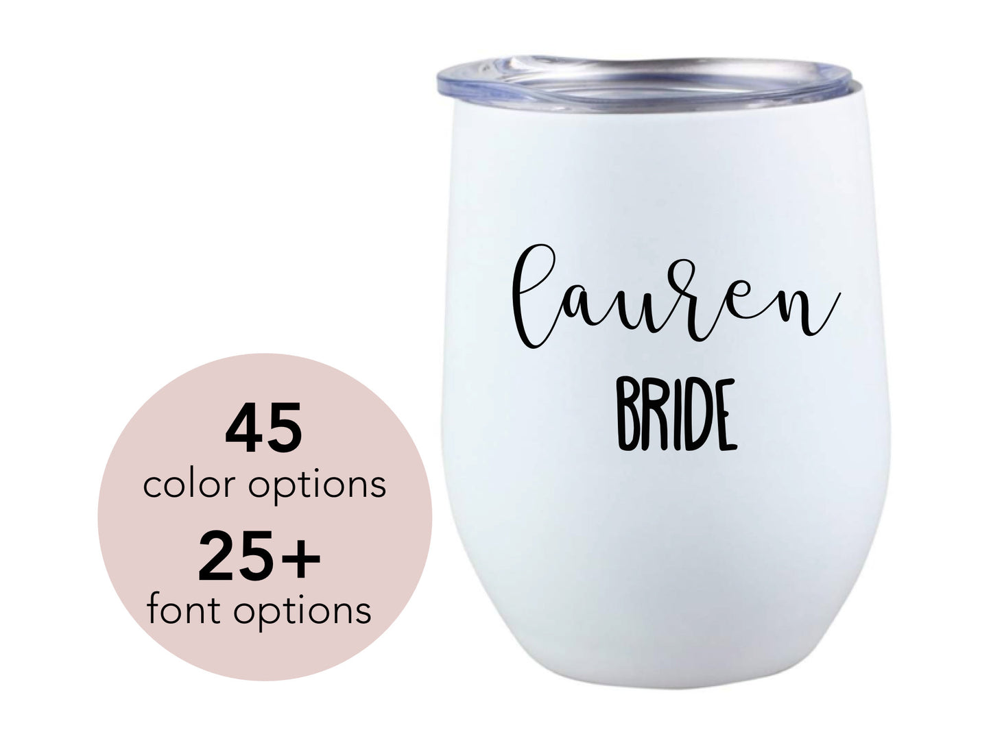 Personalized Wine Tumbler DECALS | Wine Glass Stickers for any Event | Wedding | Custom Name Decals for Tumblers | Girls Getaway Weekend