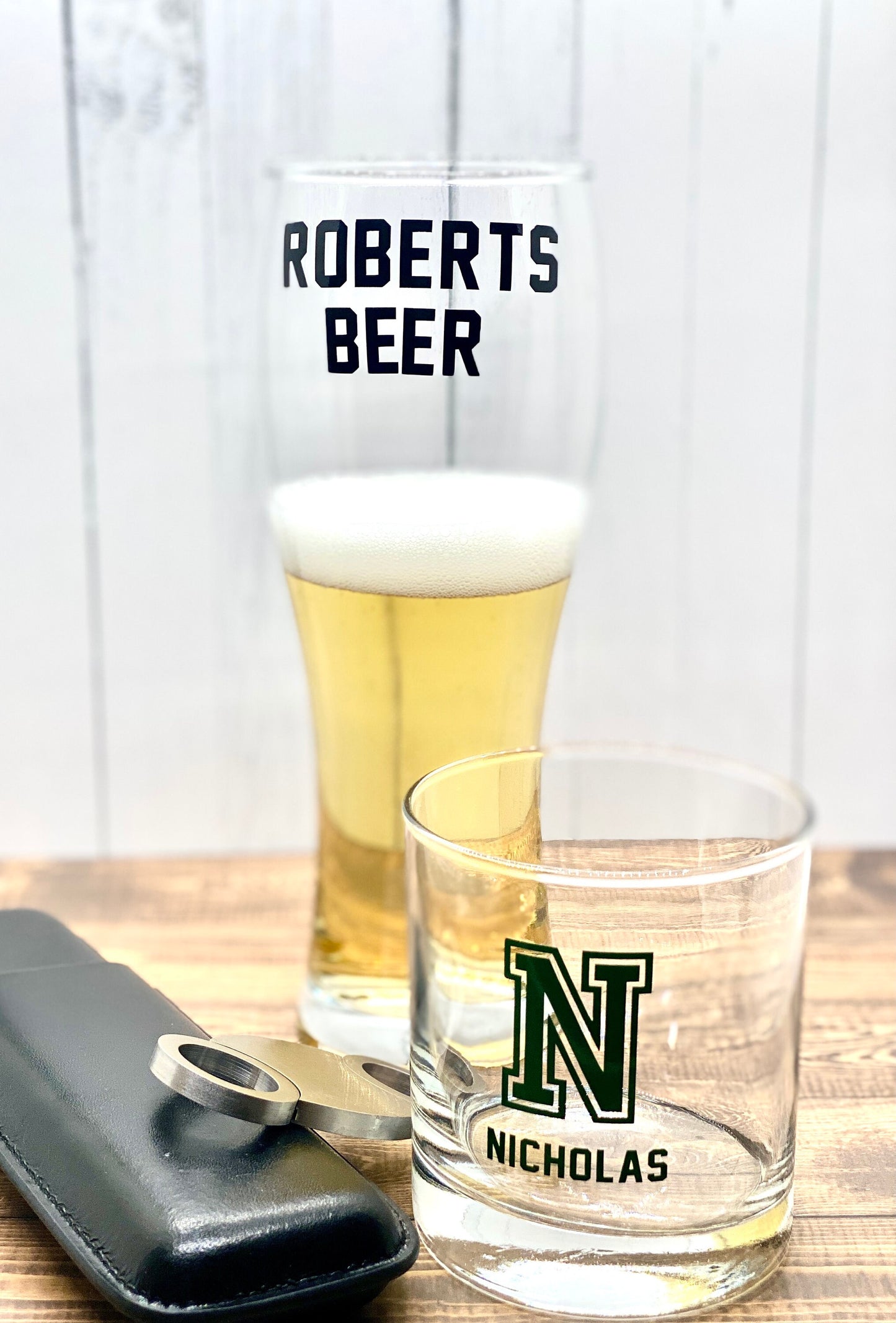 Personalized Groomsman DECALS for Whiskey glasses| Beer steins | CUSTOMIZE your Bridal party Glasses | Great Gift idea for Wedding Party