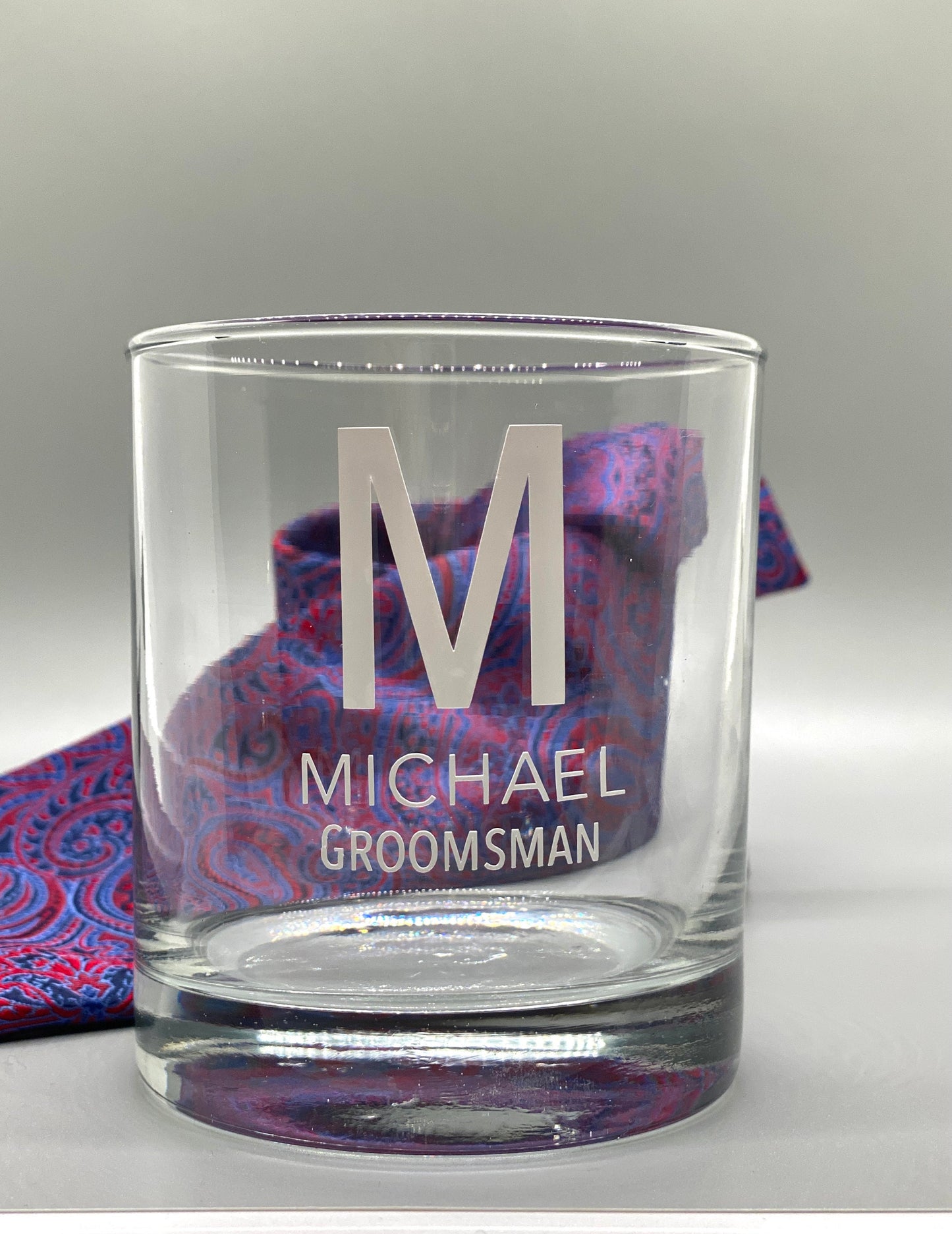 Personalized Groomsman DECALS for Whiskey glasses| Beer steins | CUSTOMIZE your Bridal party Glasses | Great Gift idea for Wedding Party