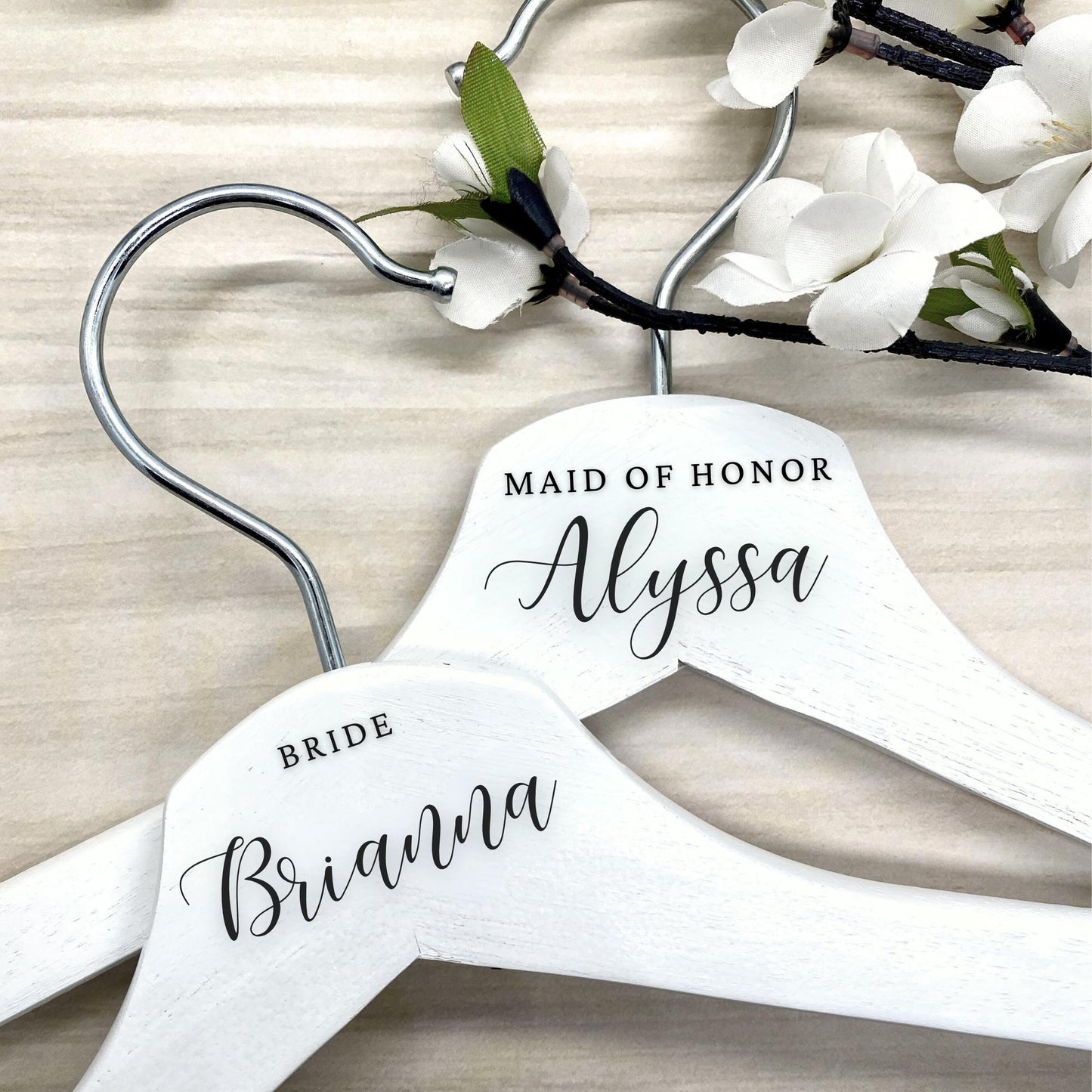 Wedding Hanger Decals | RADIANCE & GRACE Font Collection | Custom Bridal Party Dress Hanger Gifts | Bridesmaid | Maid of Honor | BAA1973