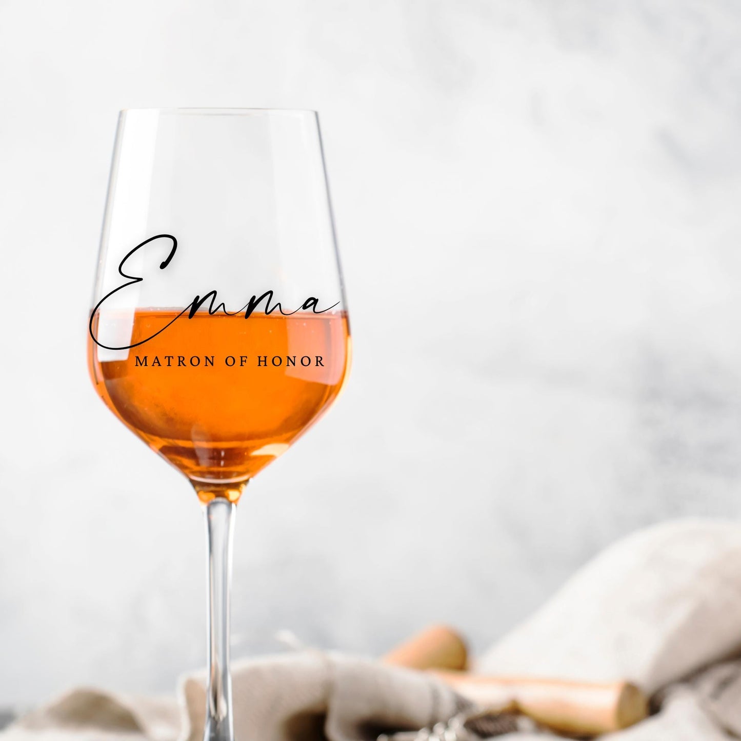 Custom Name Wine Glass Decals: Bachelorette, Wedding, Special Events