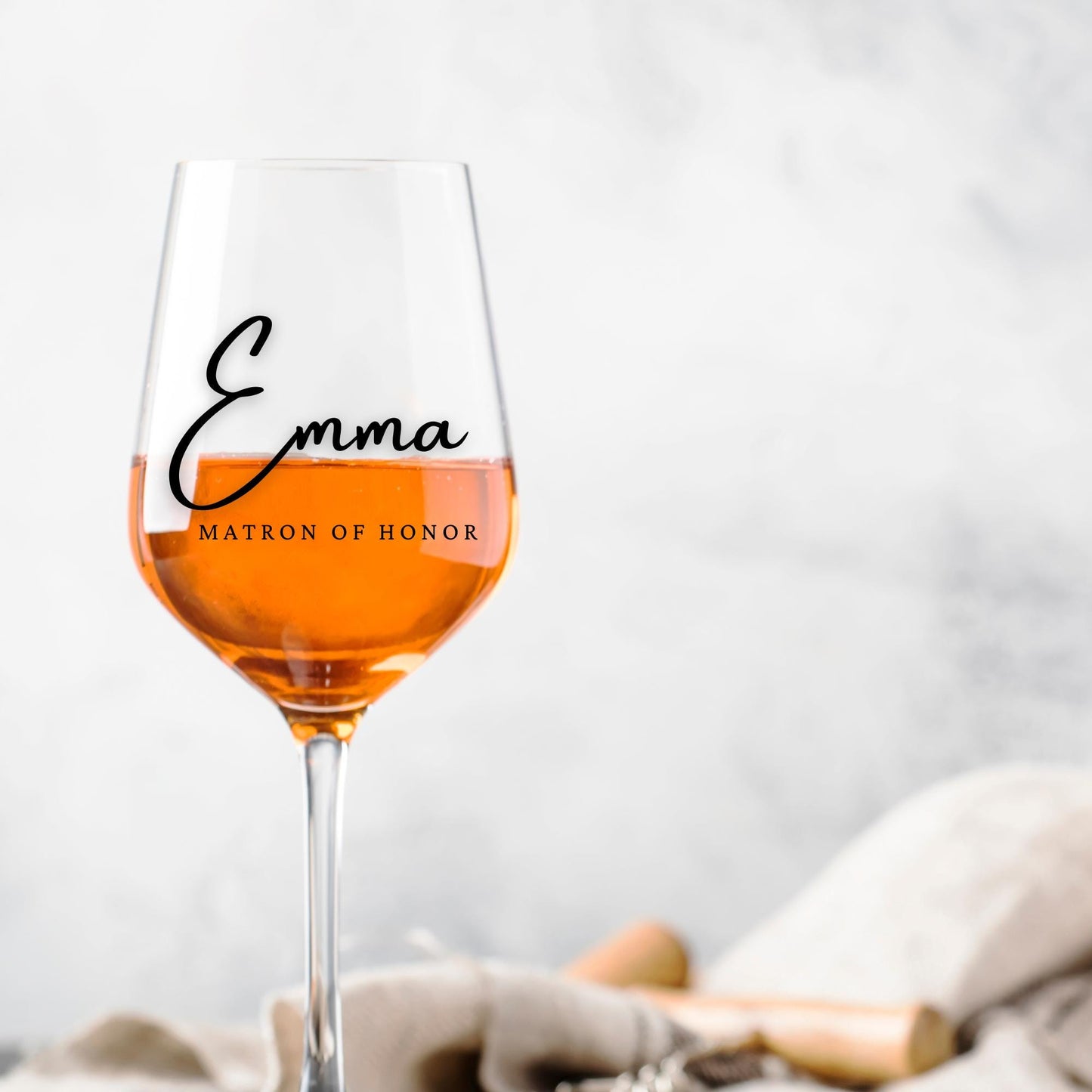 Custom Name Wine Glass Decals: Bachelorette, Wedding, Special Events