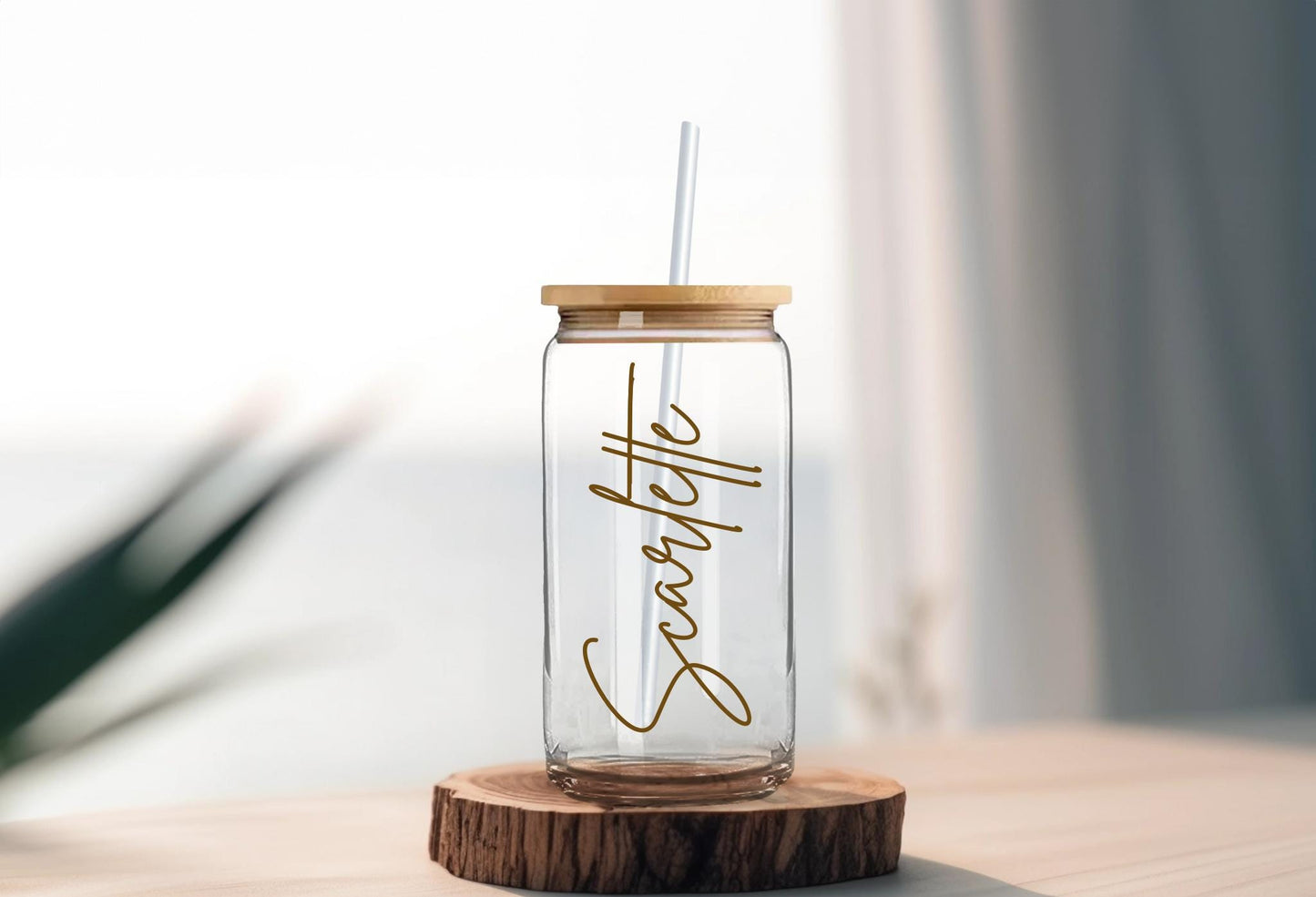 Personalized Iced Coffee Glass Tumbler DECALS | Beer Can Glass Stickers | Bridesmaid Proposal Gift | Custom Bachelorette Vinyl Sticker