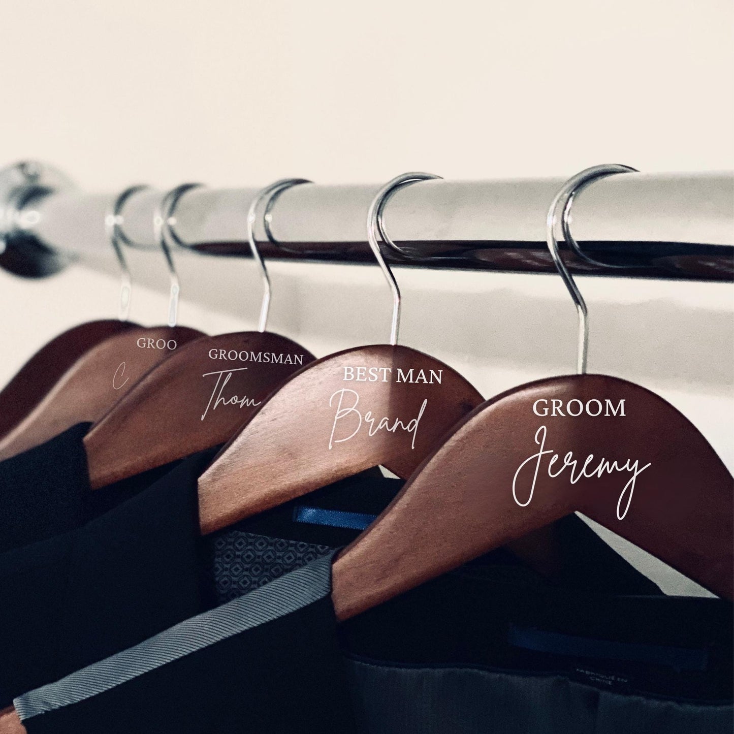 Wedding Hanger Decals | BLOOM & BLUSH Font Collection | Custom Bridal Party Dress Hanger Gifts | Bridesmaid | Maid of Honor | BAA1972