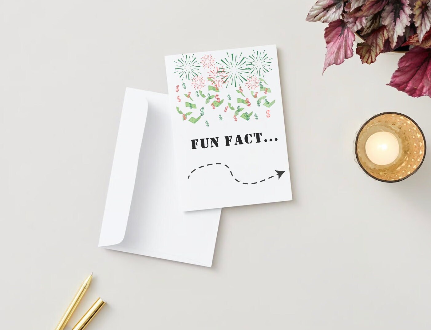 Printable Italian Style Money Card | Digital Greeting Card for Cash Gifts| Italian Boosta"Busta"