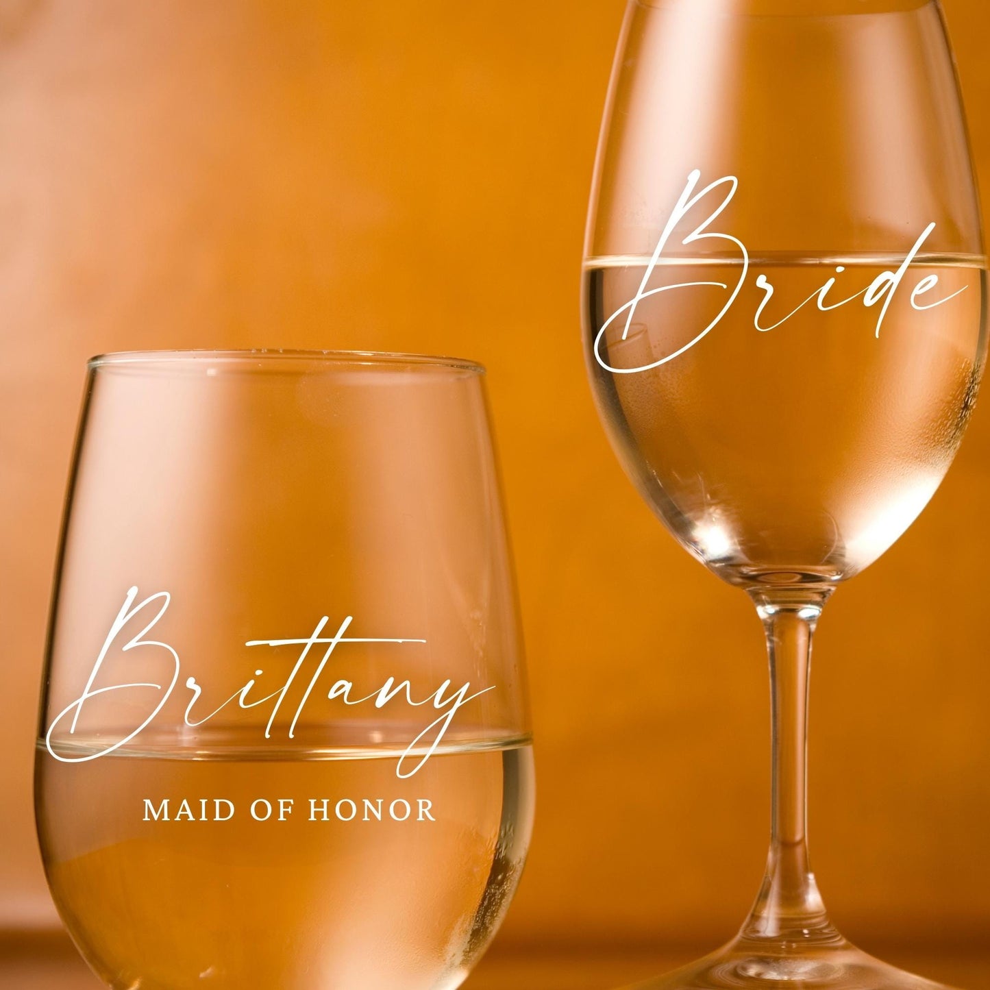 Custom Name Wine Glass Decals: Bachelorette, Wedding, Special Events