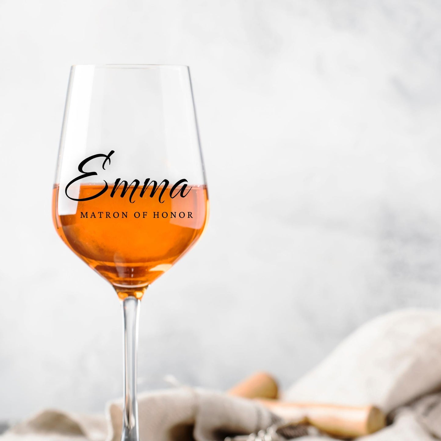 Custom Name Wine Glass Decals: Bachelorette, Wedding, Special Events